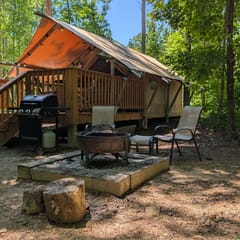 Glamping Tent with Deck | The Caverns & Waterfalls