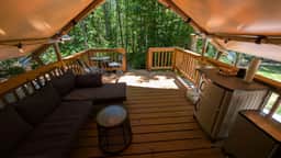 Glamping Tent with Deck | The Caverns & Waterfalls - Image 4