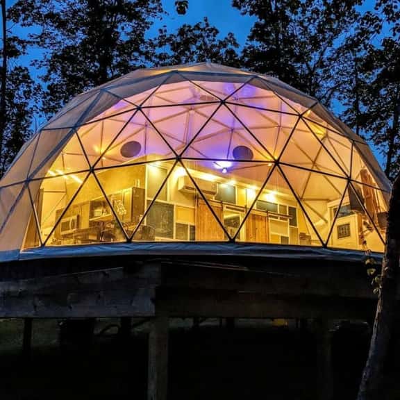 Geodesic Glamping Dome | The Caverns & Waterfalls - Image 1
